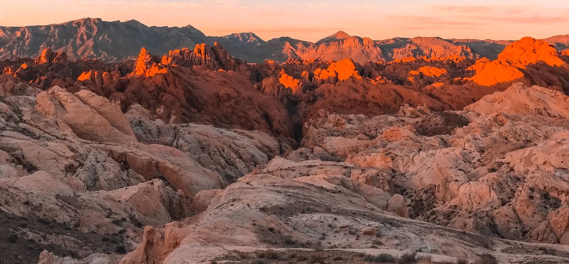 Sunset over Valley of Fire State Park