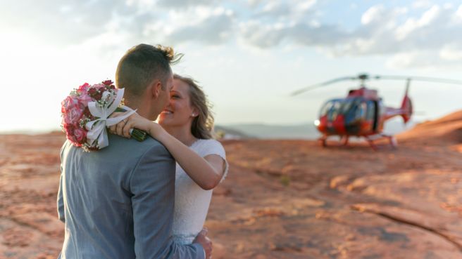 Helicopter Wedding at Valley of Fire