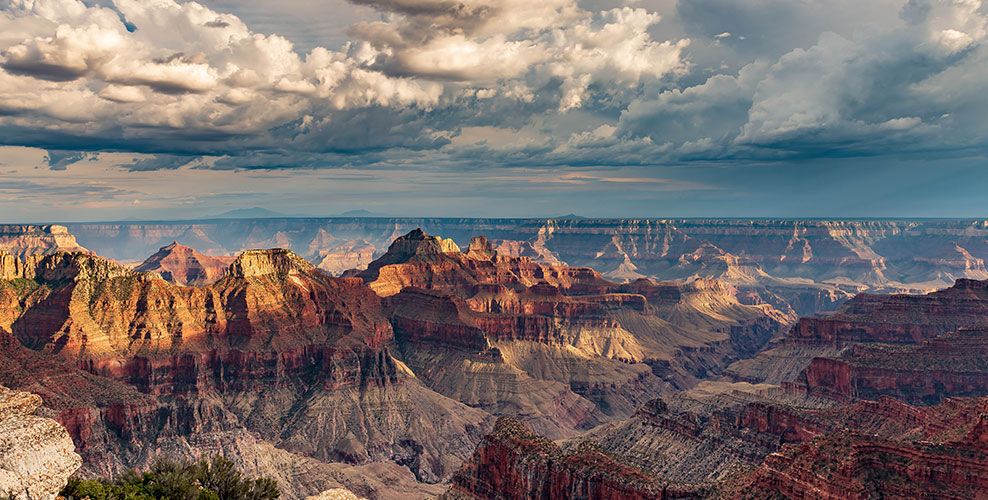 One Day Grand Canyon Helicopter Tour A landscape image of the Grand Canyon during a Papillon Grand Canyon Helicopter day tour