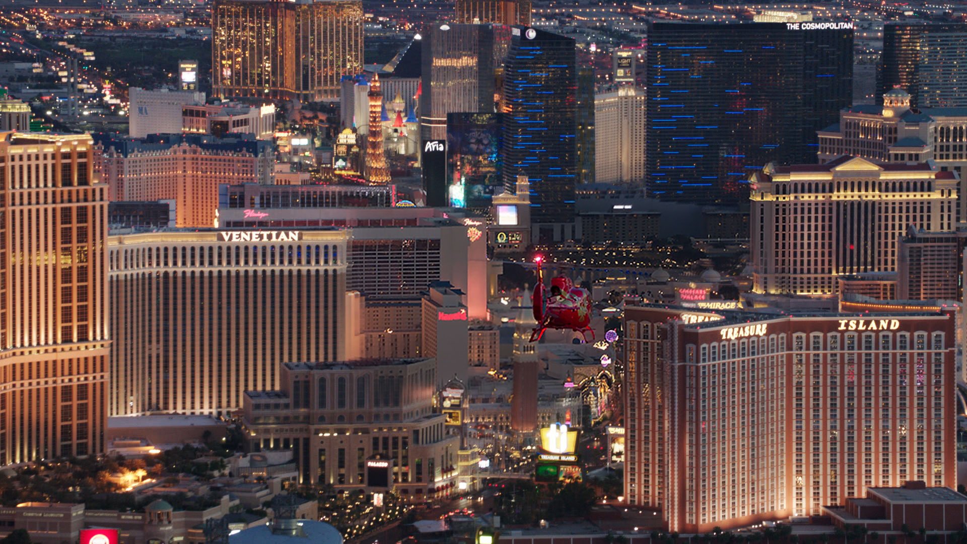2 for 1 Strip Highlights Helicopter Tour