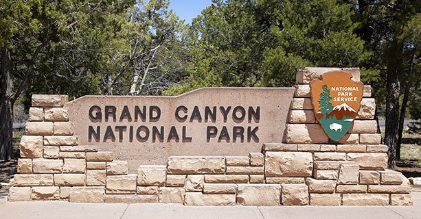 Sign that says Grand Canyon National Park